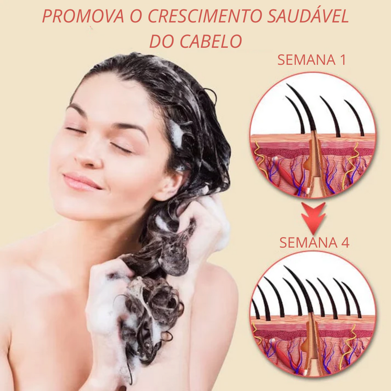 Shampoo de espuma para regeneração capilar