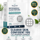 Clarivex Patch - remoção de acne e verrugas | Remove Verrugas Salientes, Acne, Verrugas Planas e Marcas de Pele | Ajuda a Melhorar Rugas, Cicatrizes e Imperfeições | Adesivos Invisíveis para Rosto e Corpo